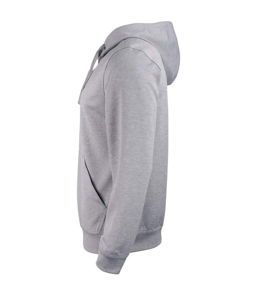 Unisex Adult Basic Active Pullover Hoodie Grey Melange Clique-3