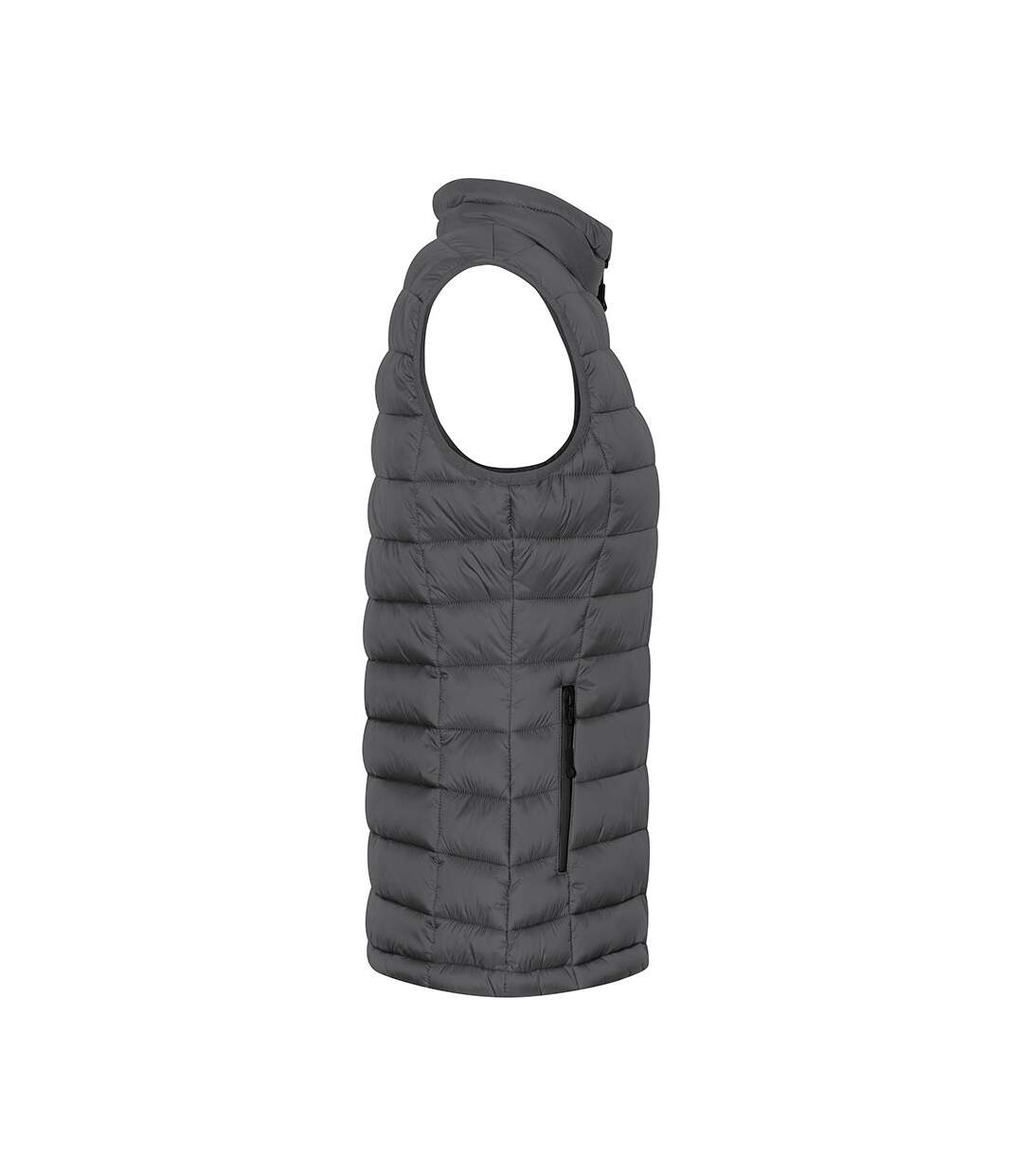 Doudoune Sans Manches Femme Gris Acier Promodoro-3