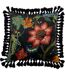 Botanical cushion cover one size black Paoletti