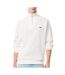 Sweat 1/4 de zip blanc homme lacoste regular fit-1