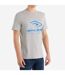 Mens glitch t-shirt grey marl Umbro-1