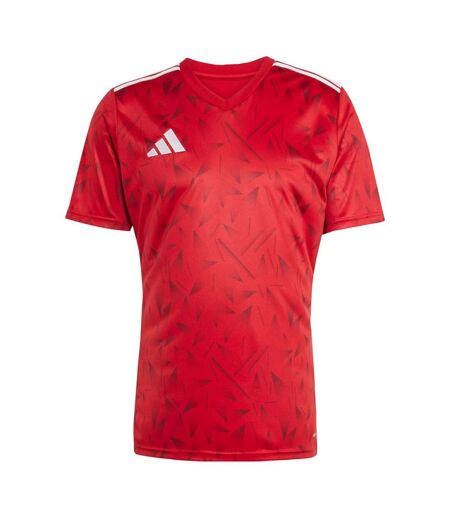 T-shirt Style Motif Géométrique Team Icon Homme Rouge Adidas