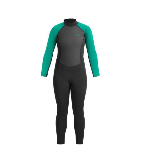Urban Beach Womens/Ladies Sailfin Long Length Wetsuit (Black/Aquatic) - UTRD2547