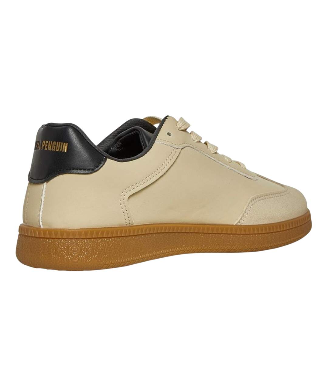 Mens Retro Round Toe Flat Trainers Cream Original Penguin-2