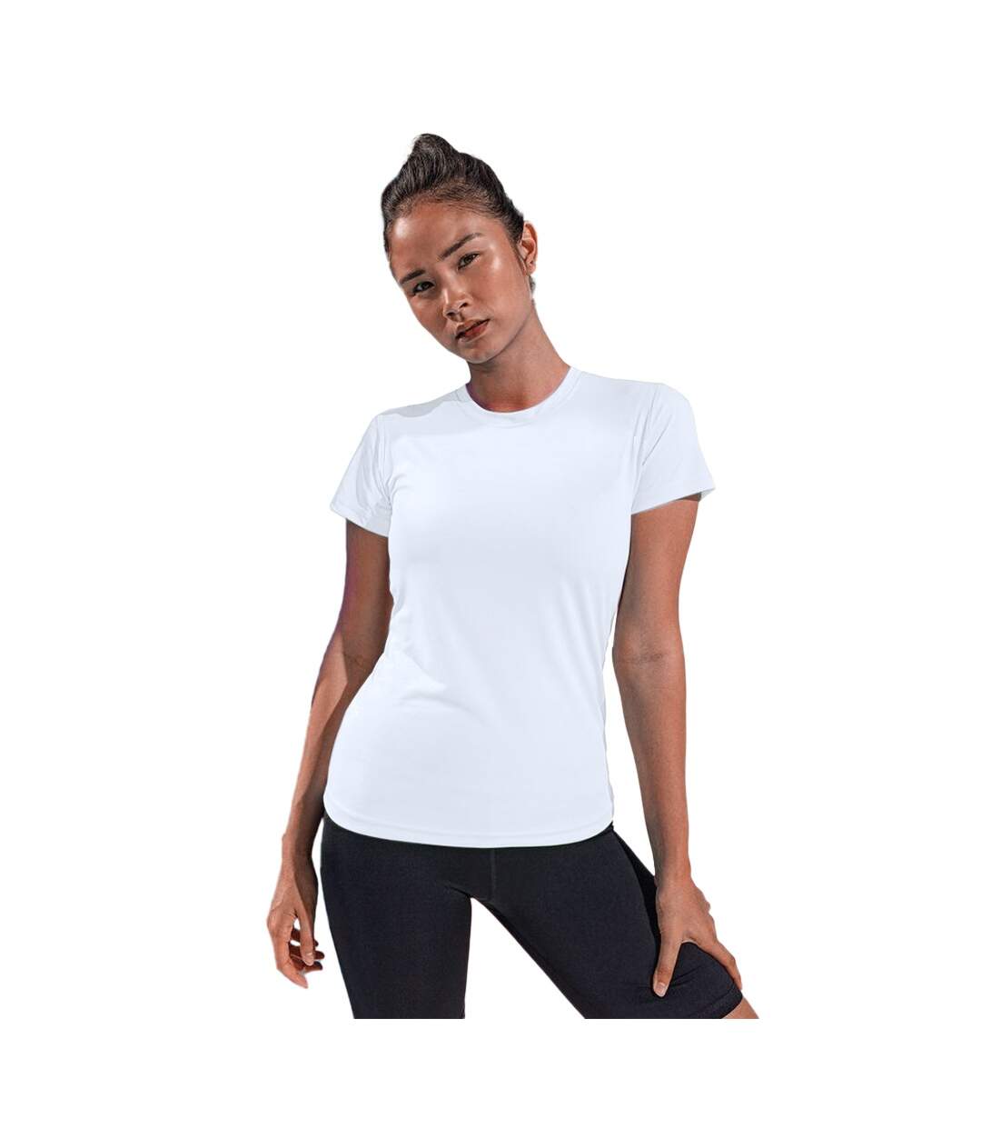 T-shirt sport femme blanc Tri Dri-3