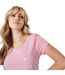 Womens/ladies Fullford Chest Pocket T-shirt Pink Jack Wills-4