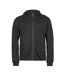 Mens Athletic Full Zip Hoodie Black Tee Jays-1