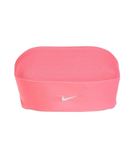 Haut de maillot de bain Rose Fluo Femme Nike Bandeau Bikini Top - L