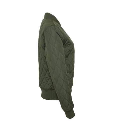 Doudoune Motif/style Losange Femme Olive Urban Classics