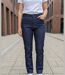 Jean Femme Taille Haute Stretch Bleu Brut - Coupe Confort AXXANO-1