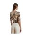 T-shirt Motif/style Imprimé Zèbre Judy Femme Crème Marron Ralph Lauren-3