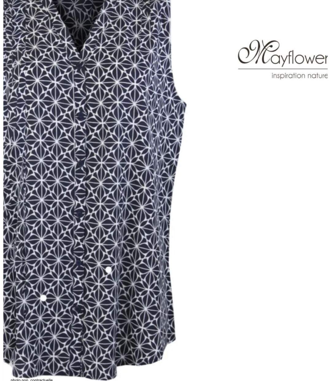 MAYFLOWER VOILOU1 Chemisier sans manches – La légèreté de la viscose pour un look estival chic-4