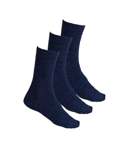 3 Pairs Ladies Alpaca Wool Winter Cushioned Thick Boot Socks