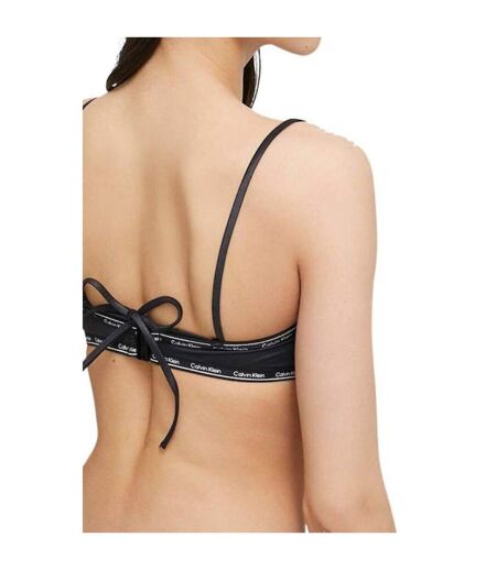 Haut De Maillot De Bain Motif/style Logo Femme Noir Calvin Klein