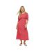 Robe mi-longue femme rouge Dorothy Perkins-1