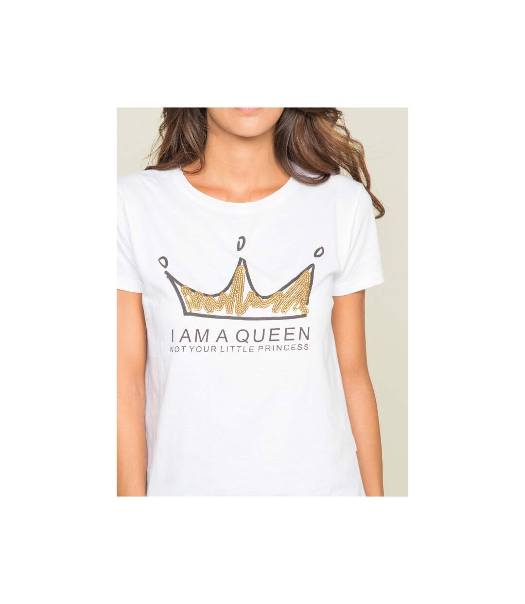 T-shirt col rond message FRESIA - Dona X Lisa-3
