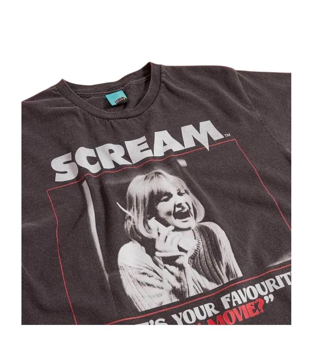 T-shirt Whats Your Favourite Scary Movie Adulte Charbon Scream-4
