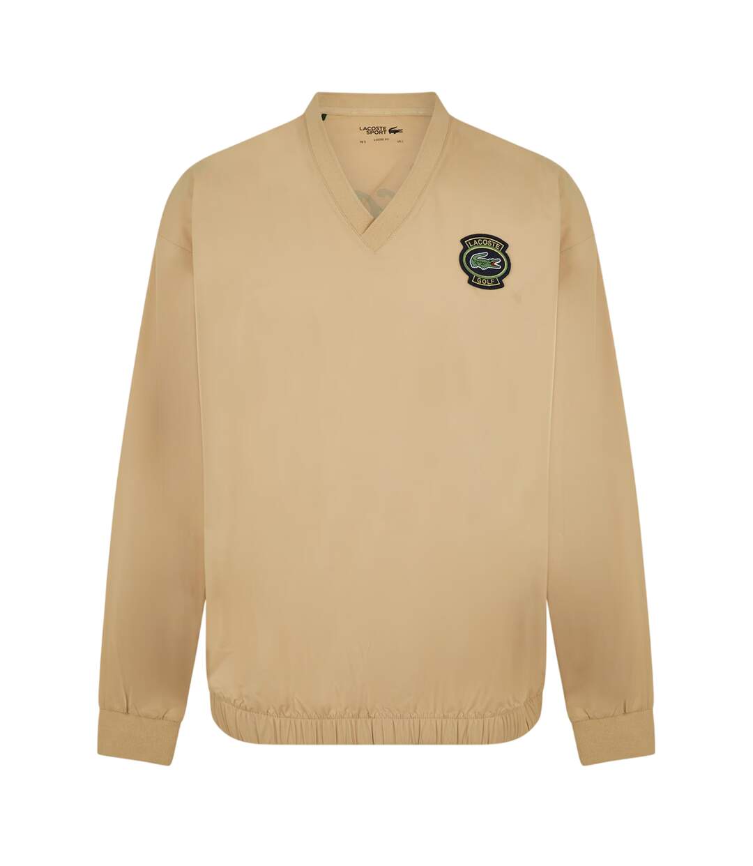 Mens V Neck Long-sleeved Top Croissant Lacoste-1