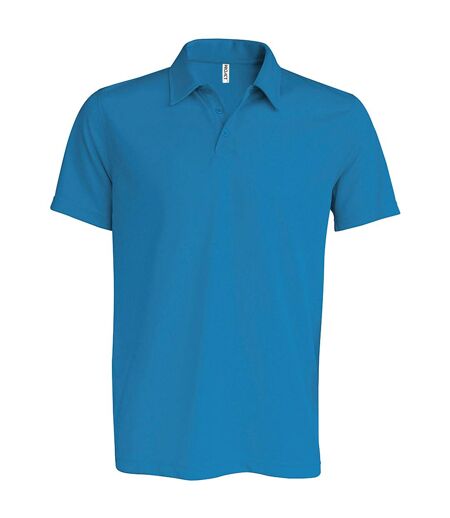 Kariban Proact Mens Short Sleeve Performance Polo Shirt (Aqua Blue)