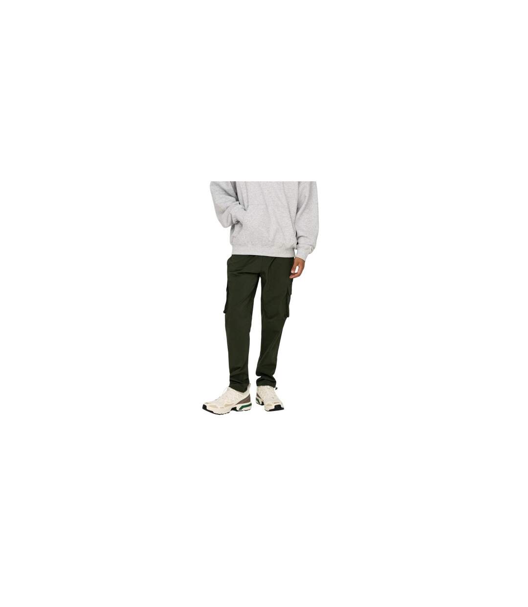 Pantalon À Poches Homme Kaki Only-1