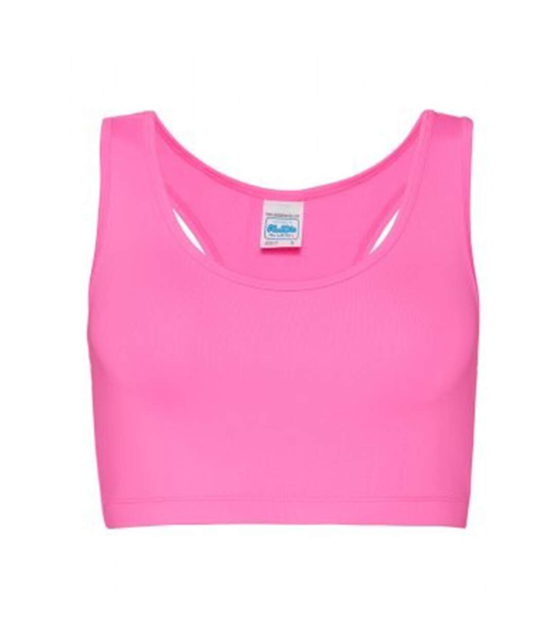 AWDis Just Cool Womens/Ladies Girlie Sports Crop Top (Electric Pink)