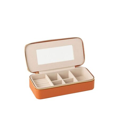 Boîte à Bijoux Avec Miroir Ericka 24cm Cognac