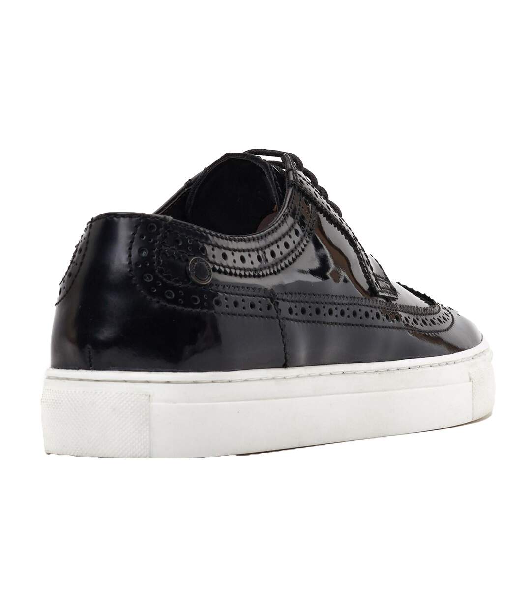 Chaussures brogues mickey homme noir Base London-2