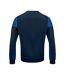 Mens Contrast Crew Neck Sweatshirt Navy Cobalt Printer PRIME-2