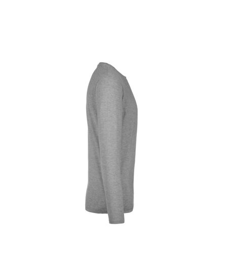 B&C Mens E190 Long Sleeve T-Shirt (Sport Gray)