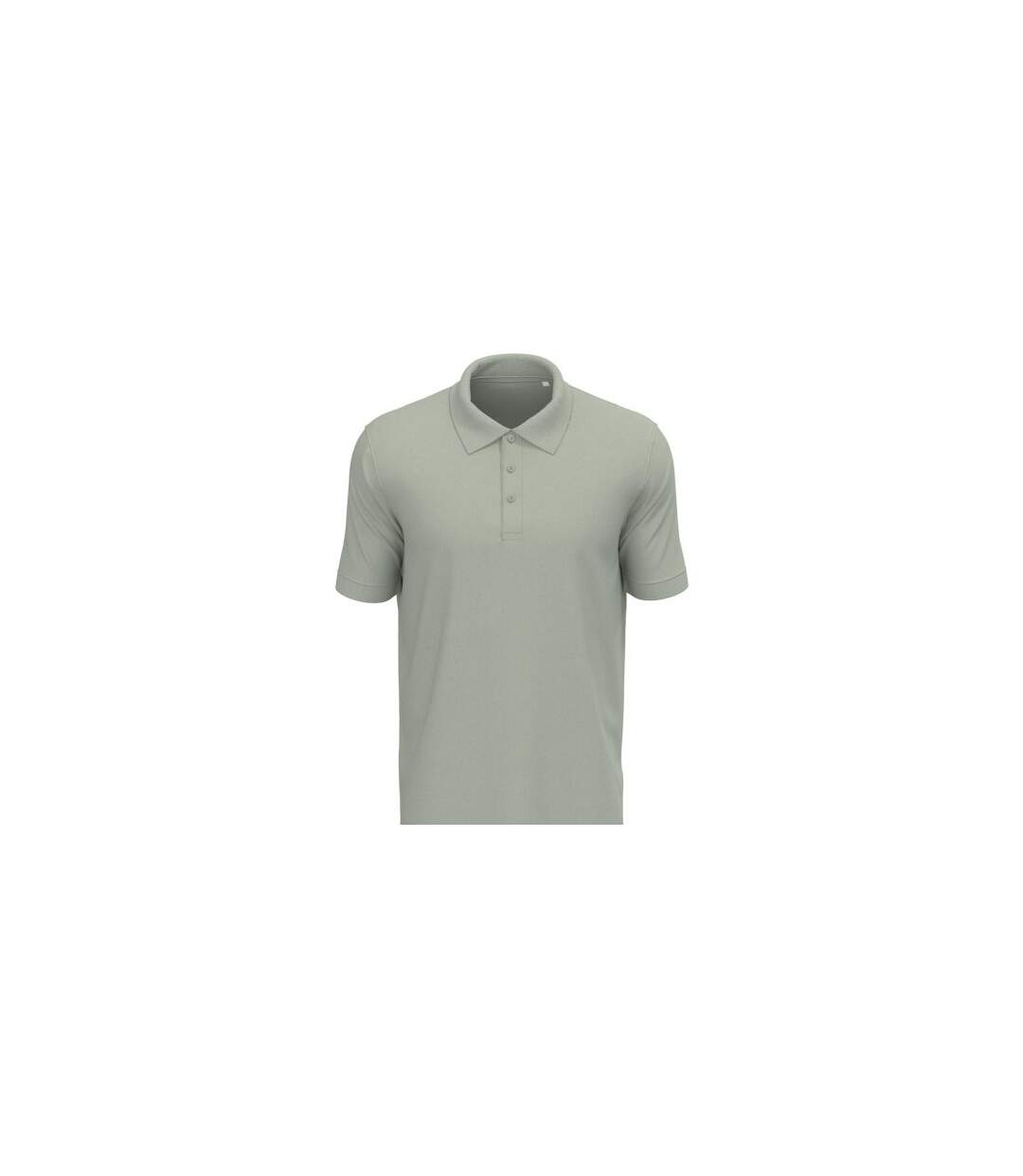 Stars Mens Harper Cotton Polo Soft Grey Stedman-1