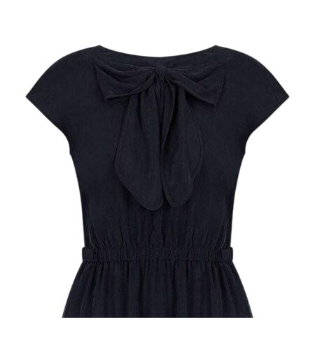 Robe Mi-longue Mancherons Motif/style Nœud Femme Noir Emporio Armani EA7
