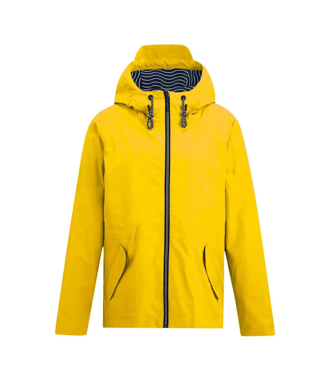 Womens/ladies Bayletta Grid Distress Waterproof Jacket Spring Yellow Regatta-1
