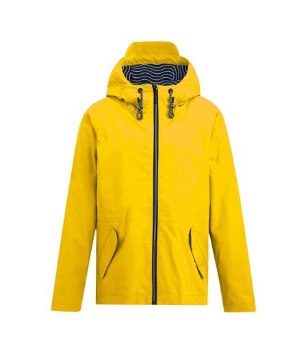 Womens/ladies Bayletta Grid Distress Waterproof Jacket Spring Yellow Regatta