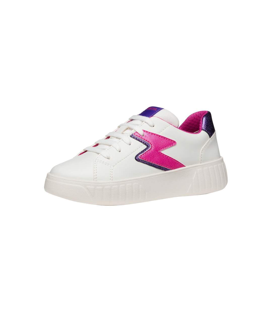 Basket Basse à Lacets Geox Junior Mikiroshi Synth.Lea-1