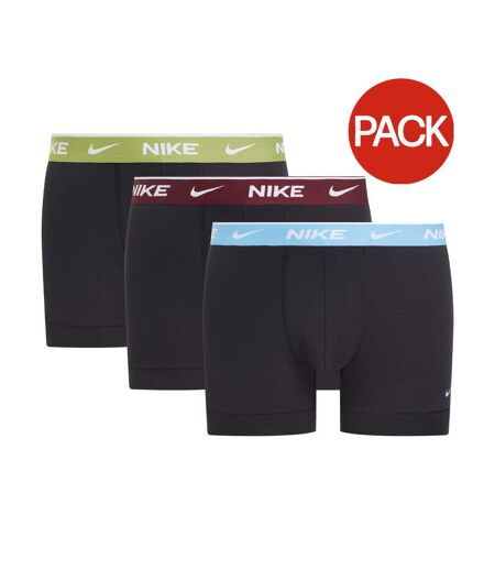 Pack Of 3  Mens Boxer Shorts  Black Blue Maroon Green Nike