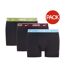 Pack Of 3  Mens Boxer Shorts  Black Blue Maroon Green Nike-1