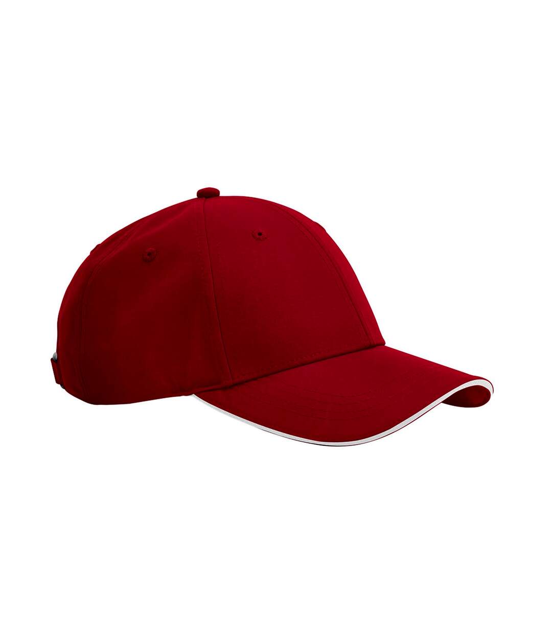 Casquette team sports-tech rouge classique / blanc Beechfield-1