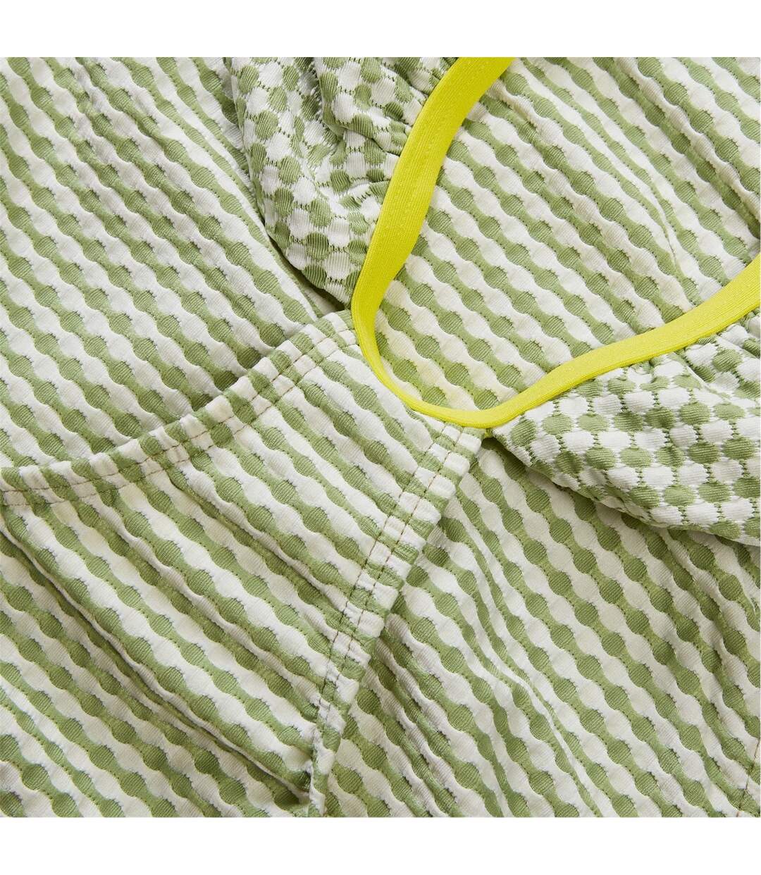 Womens/ladies Gingham Cut Out One Piece Swimsuit Green Speedo-3