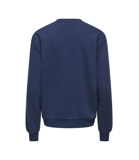 Sweat marine/rouge femme only lelanor