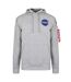 Mens Space Shuttle Cotton Blend Hoodie Grey Heather NASA-1