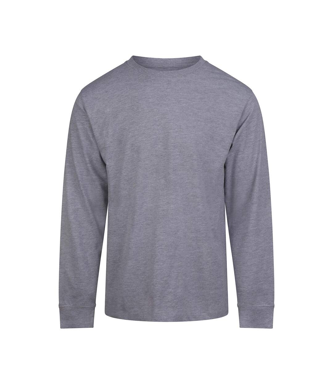 T-shirt Manches Longues Homme Gris Chiné Awdis-1