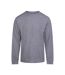 T-shirt Manches Longues Homme Gris Chiné Awdis-1