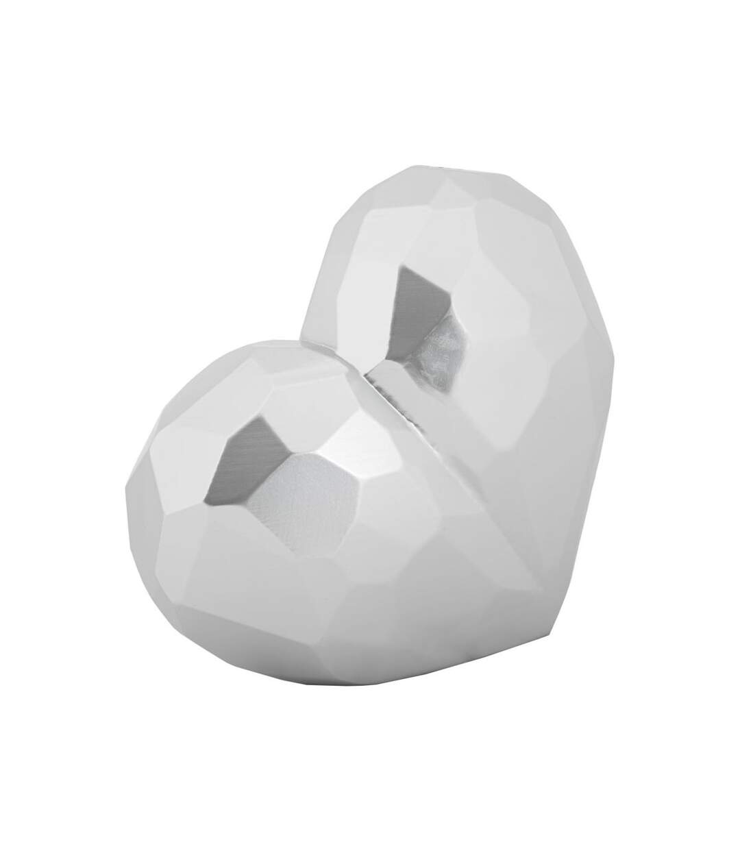Vase Design en Résine Heart 19cm Argent-2