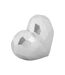 Vase Design en Résine Heart 19cm Argent-2