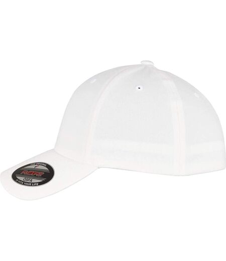 Casquette de baseball alpha shape adulte blanc Flexfit