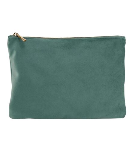 Plain Velvet Pouch L Jade Bagbase