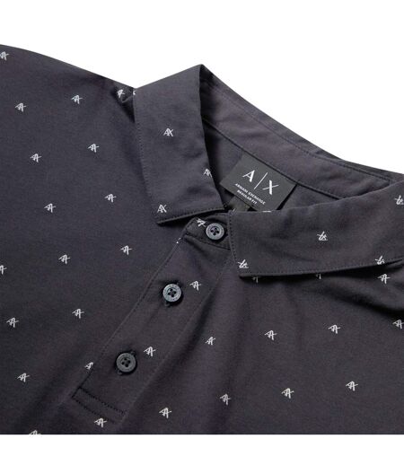 Mens Short-sleeved Polo Shirt Navy Armani Exchange