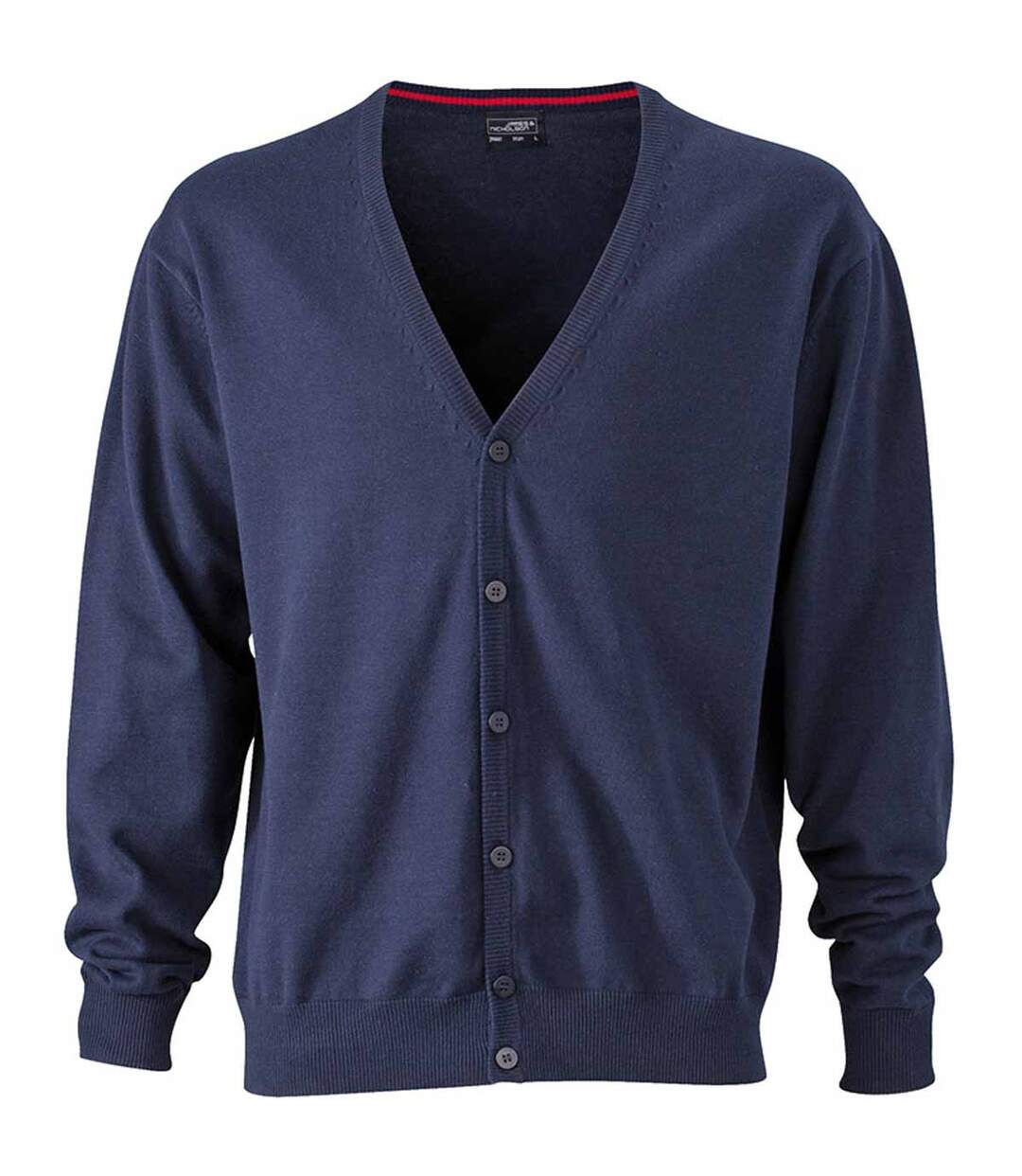 Gilet boutonné cardigan - HOMME - JN661 - bleu marine-1