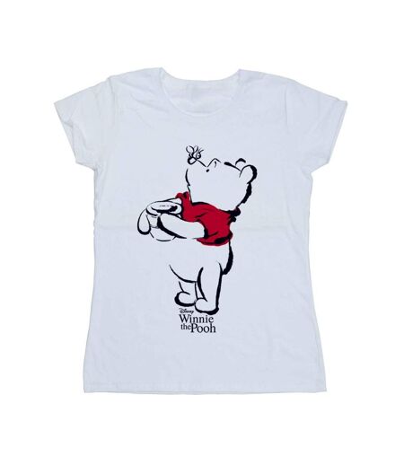 Disney T-shirt en coton Winnie The Pooh - Femme/Ladies (Blanc) - UTBI44839