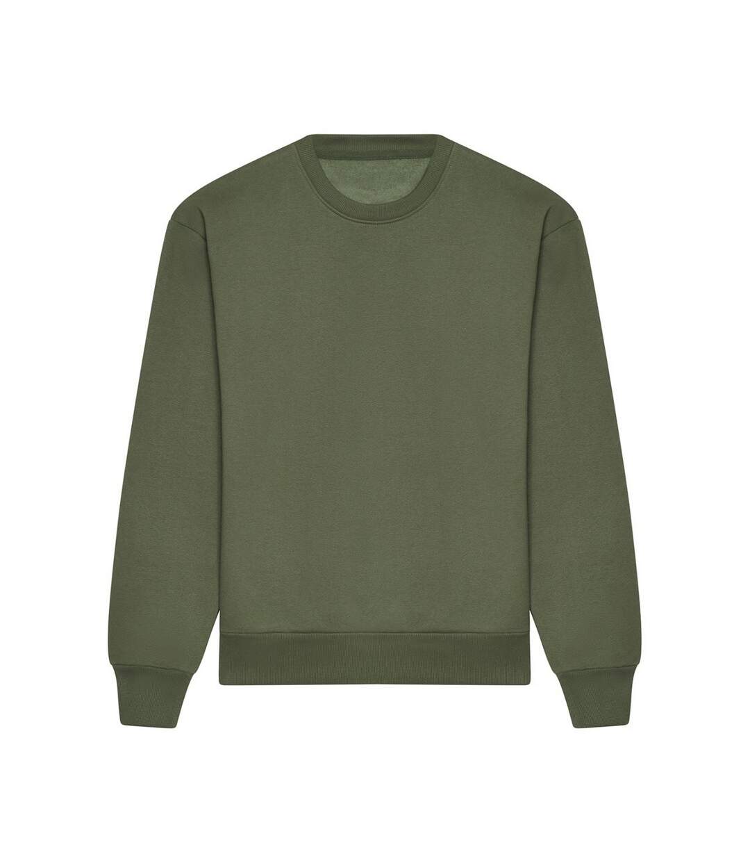 Unisex adult signature heavyweight sweatshirt earthy green Awdis-1